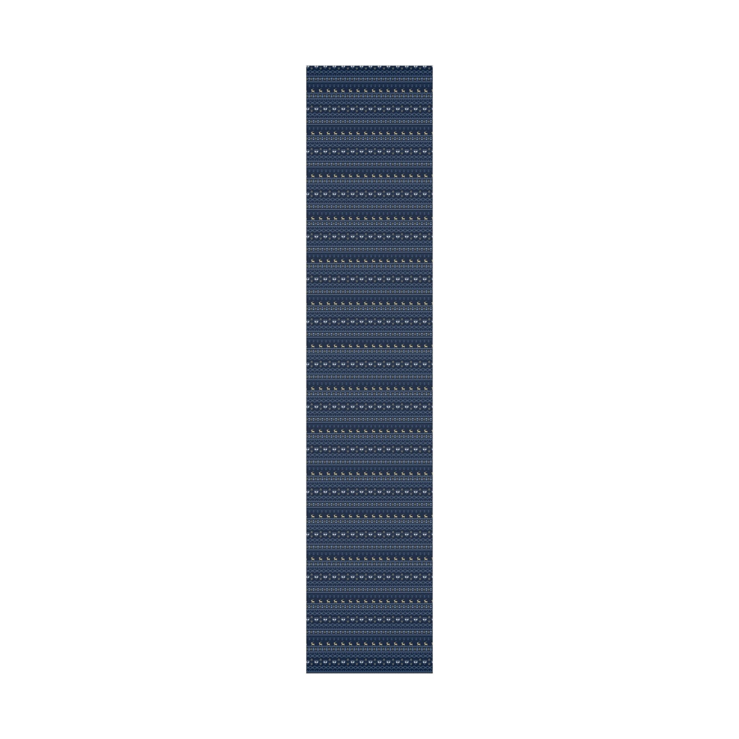 Holiday Gift Wrap (Reindeer: Navy Pattern)