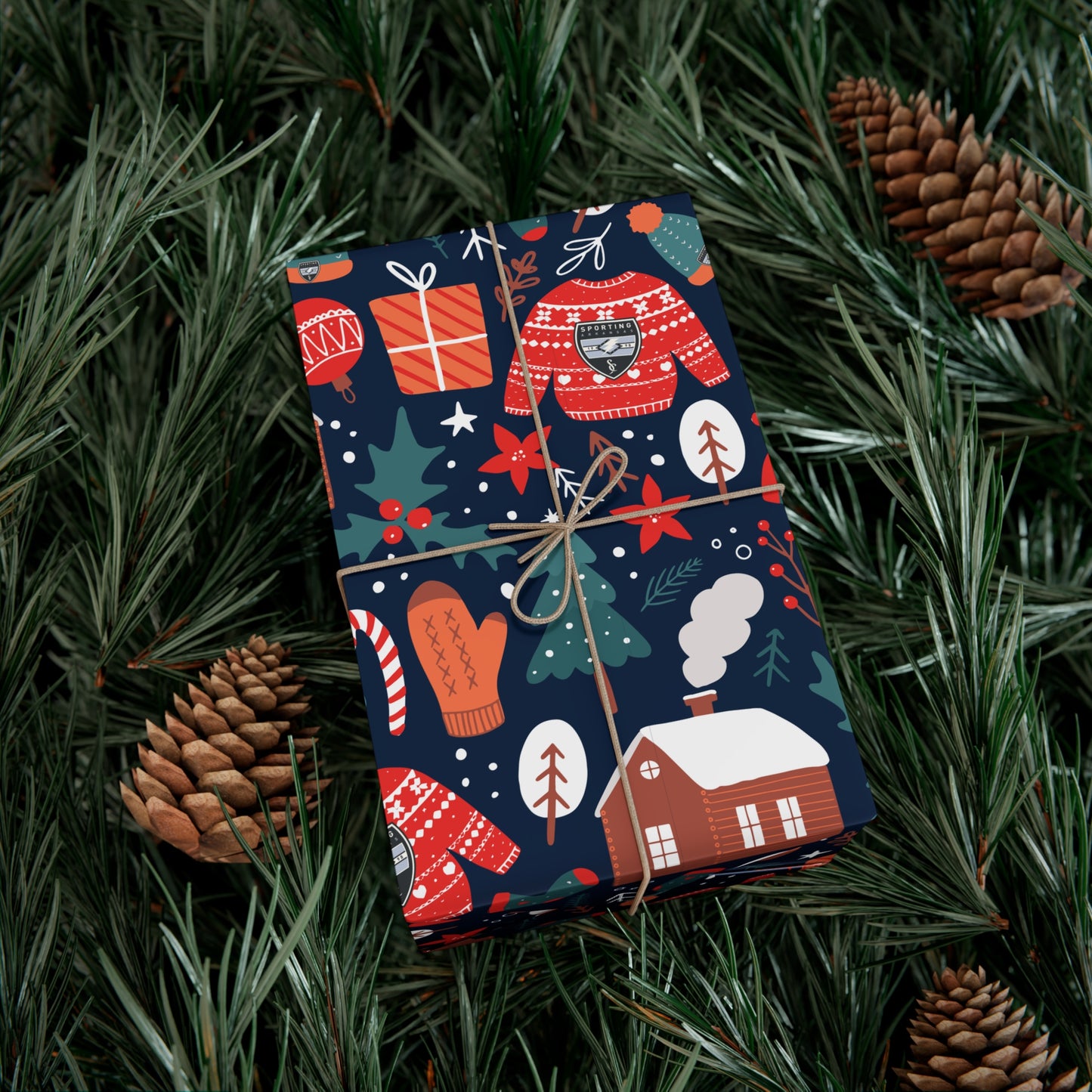 Holiday Gift Wrap (Holiday Sweater Pattern)