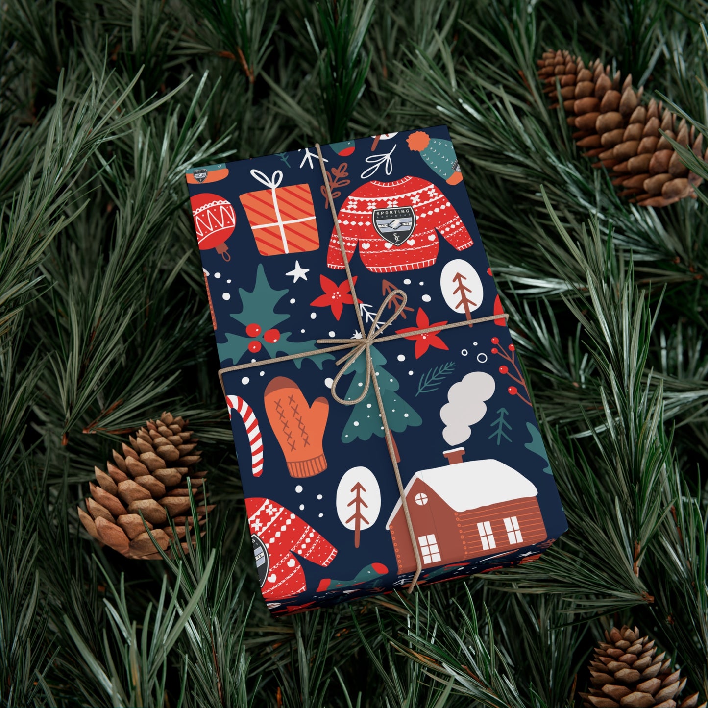 Holiday Gift Wrap (Holiday Sweater Pattern)