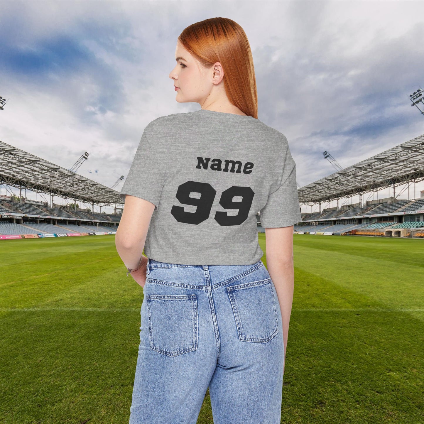 CUSTOM: Bella+Canvas T-Shirt (SS) Soccer Mom (Friends) [Player Name | Number]