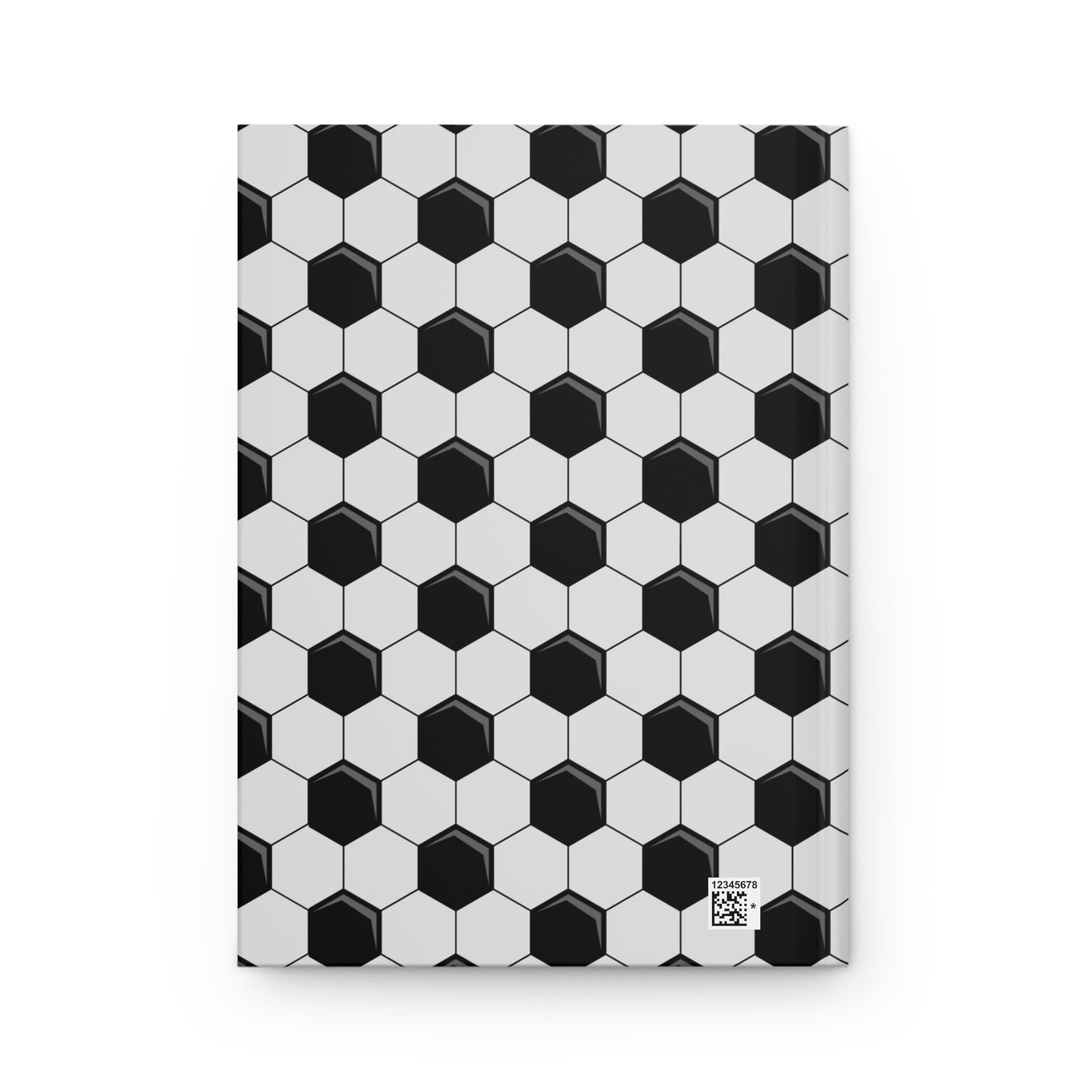 Hardcover Notebook  (Soccer Ball Pattern) (8in x 5.75in)