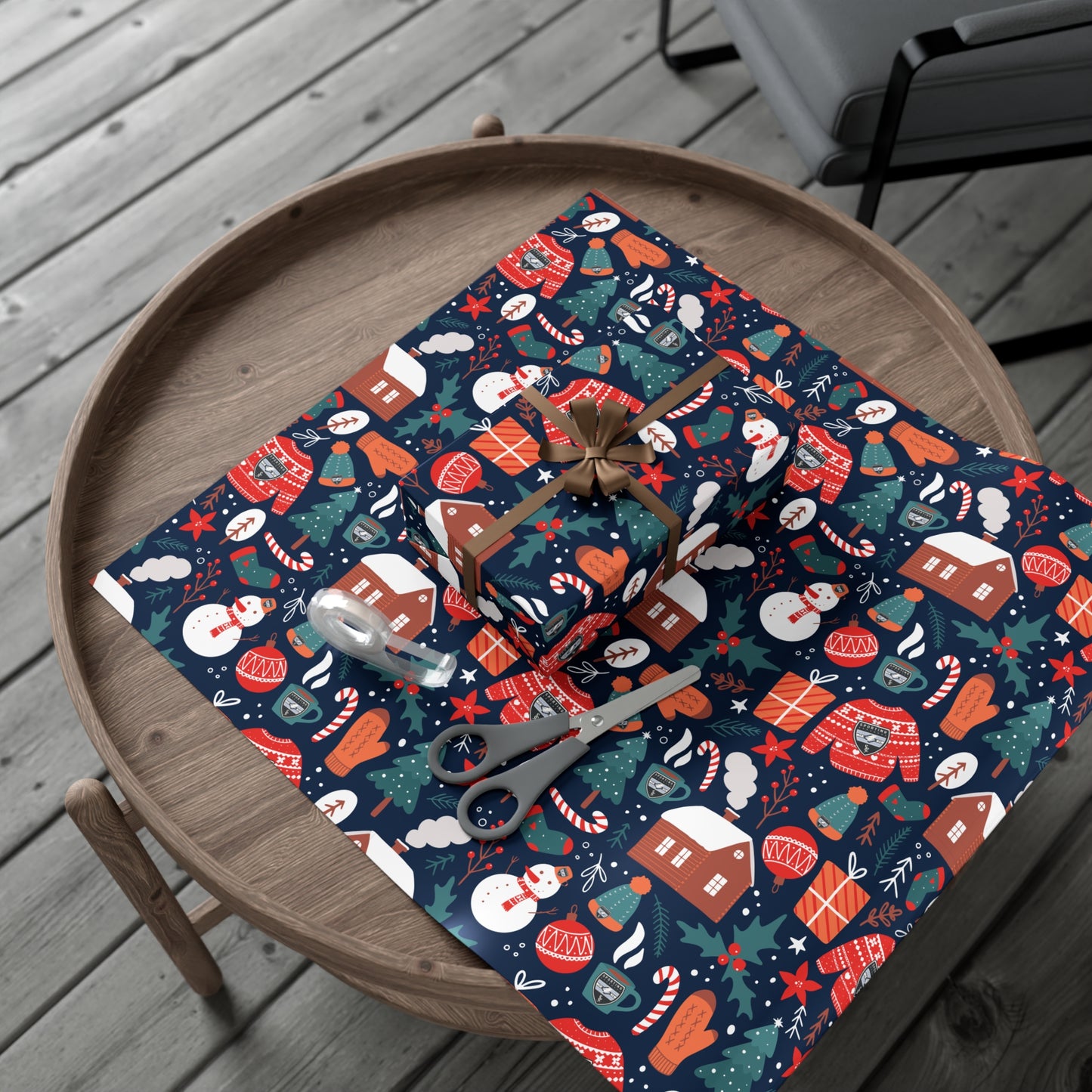 Holiday Gift Wrap  (Holiday Sweater Pattern)