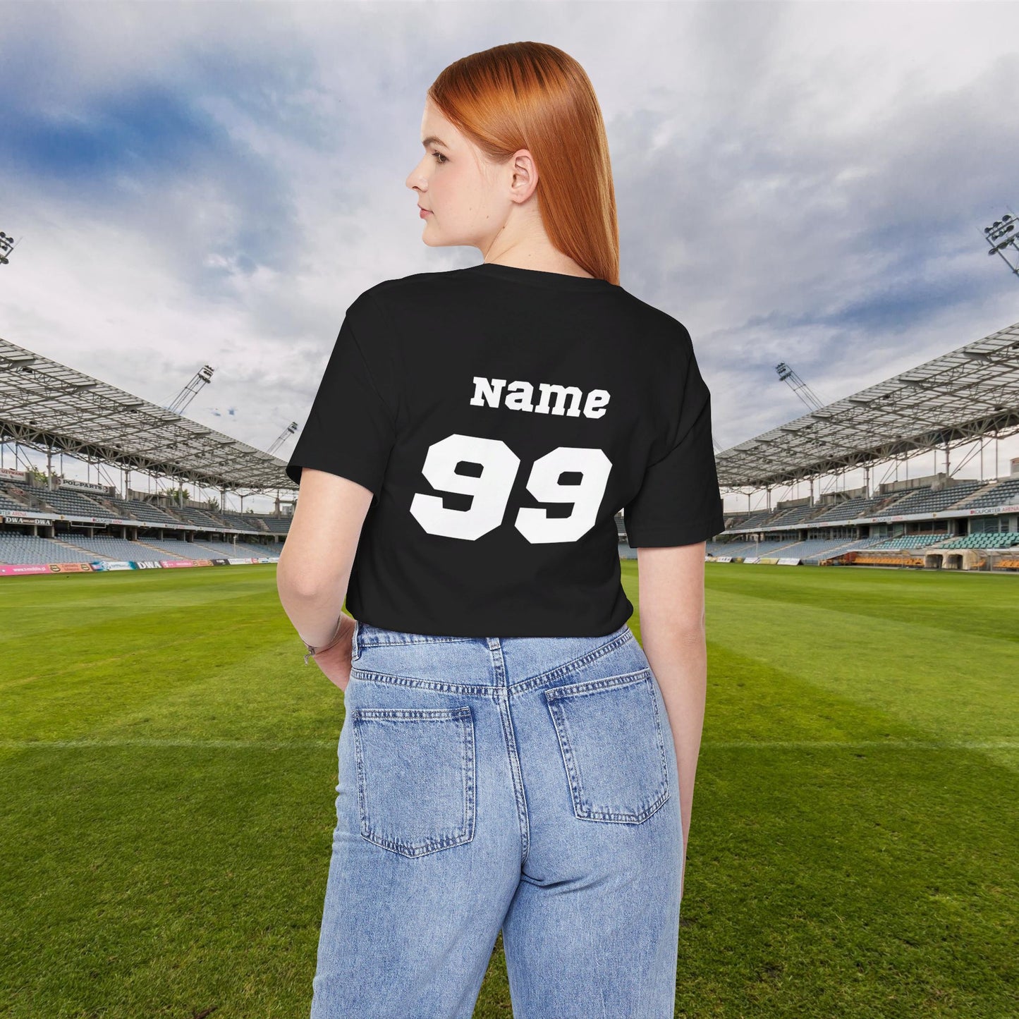 CUSTOM: Bella+Canvas T-Shirt (SS) Soccer Mom | Finance [Player Name | Number]