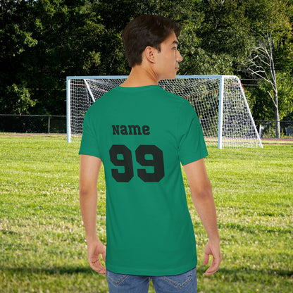 CUSTOM: Bella+Canvas T-Shirt (SS) Soccer Sideline Social Club [Player Name | Number]