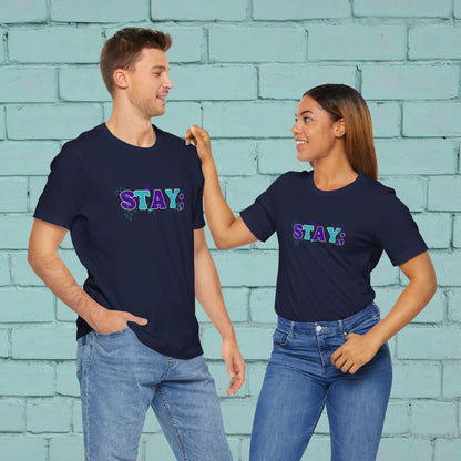 Bella+Canvas T-Shirt (SS) Stay; Teal|Purple