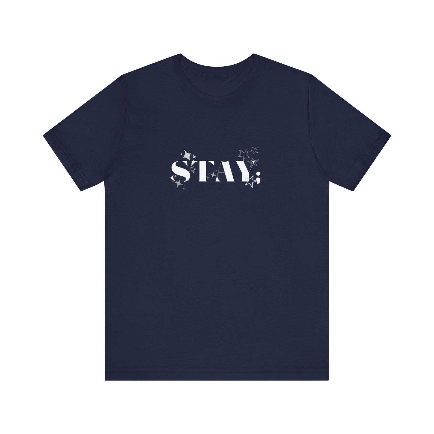 Bella+Canvas T-Shirt (SS) Stay; Black|White A