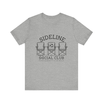 CUSTOM: Bella+Canvas T-Shirt (SS) Soccer Sideline Social Club [Player Name | Number]