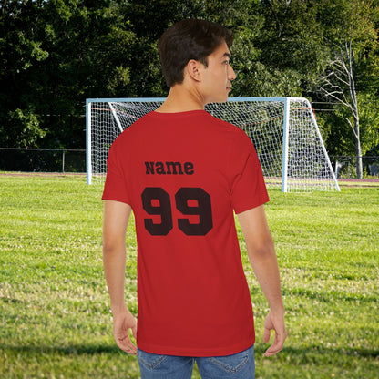 CUSTOM: Bella+Canvas T-Shirt (SS) Soccer Sideline Social Club [Player Name | Number]