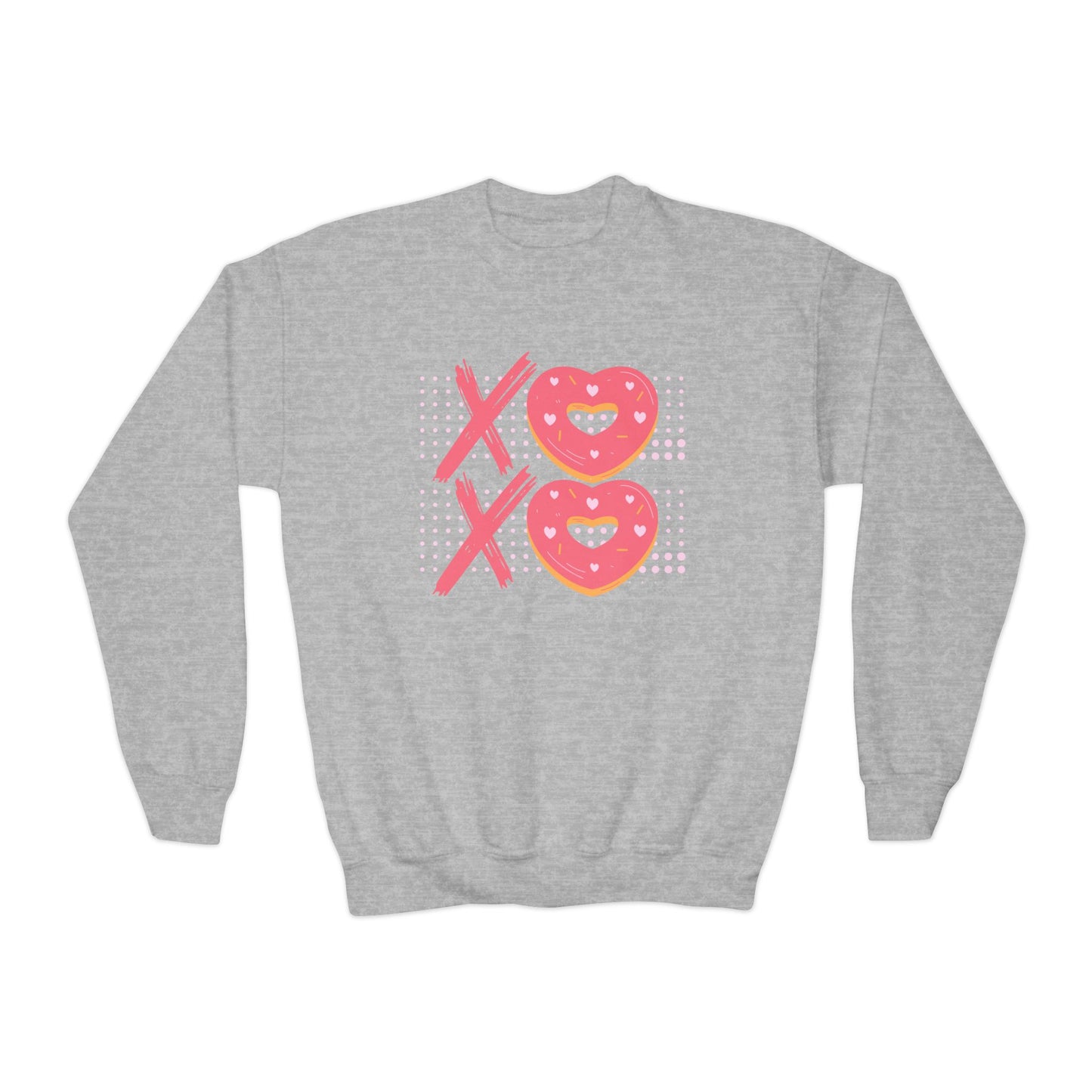 Gildan Youth Sweatshirt XOXO Donuts