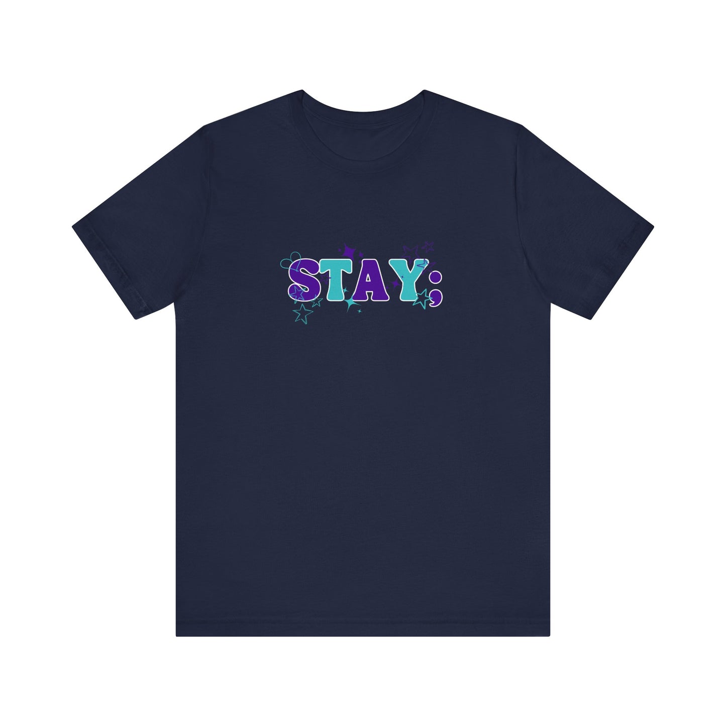 Bella+Canvas T-Shirt (SS) Stay; Teal|Purple