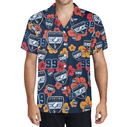 CUSTOM:  Hawaiian Shirt  (Floral) [Player Number]