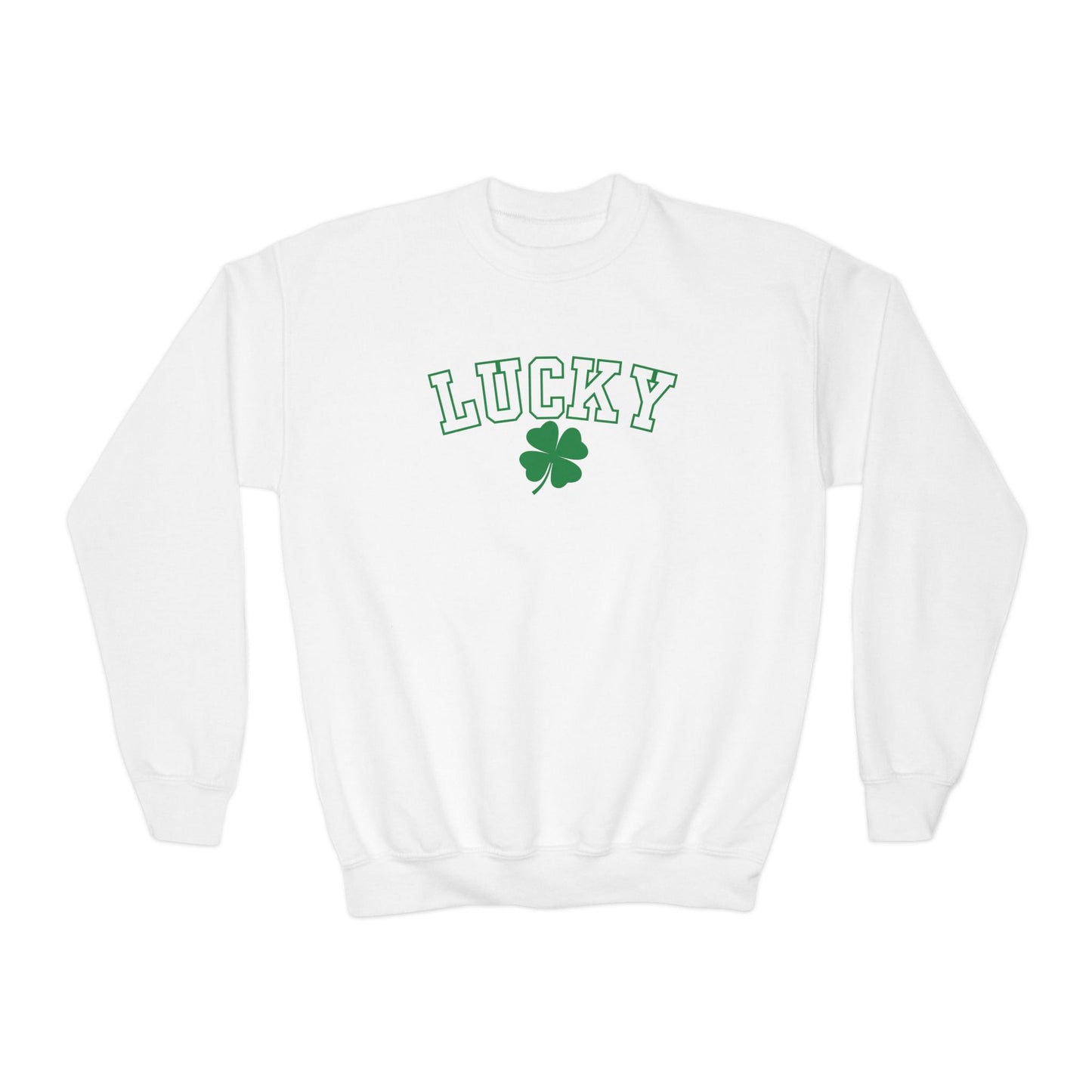 Gildan Youth Sweatshirt Lucky Clover