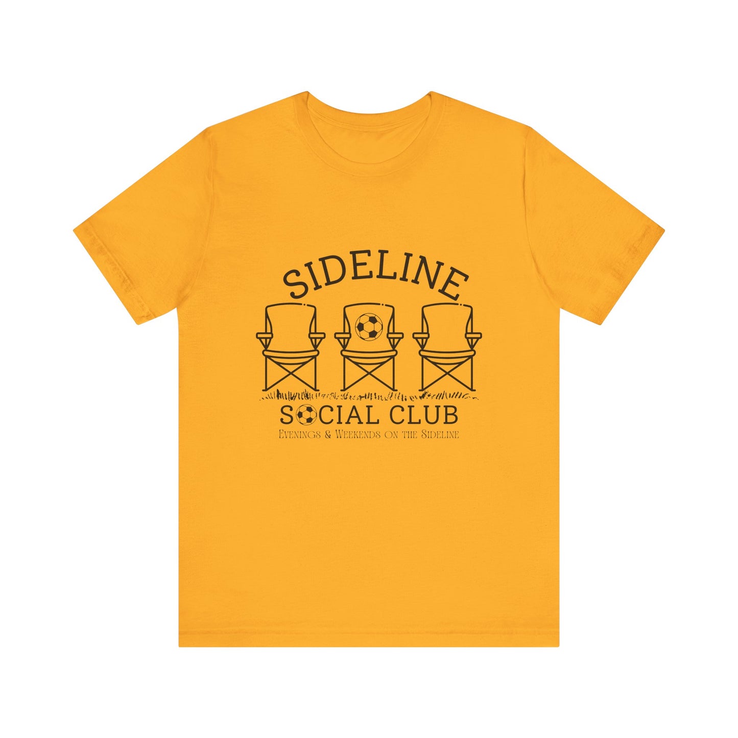 CUSTOM: Bella+Canvas T-Shirt (SS) Soccer Sideline Social Club [Player Name | Number]