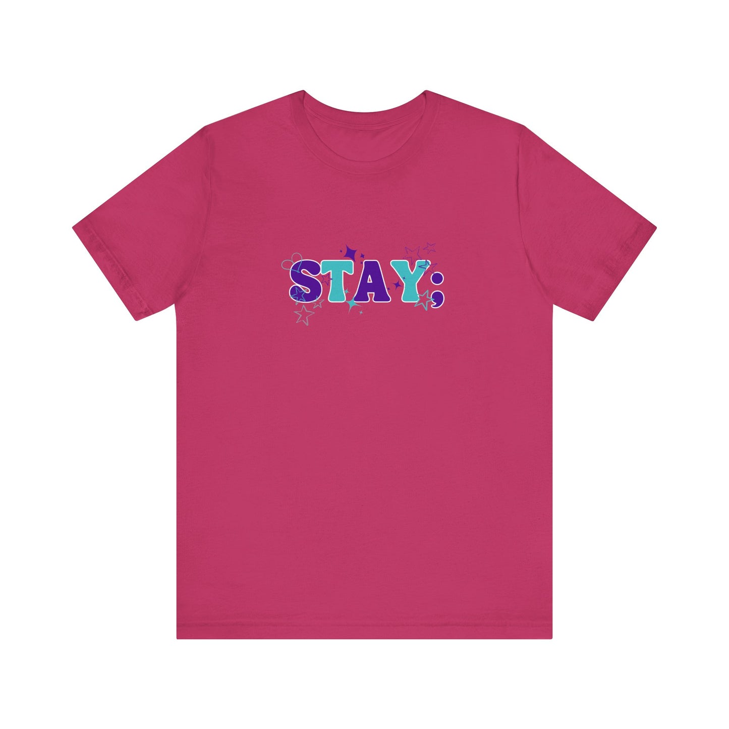 Bella+Canvas T-Shirt (SS) Stay; Teal|Purple