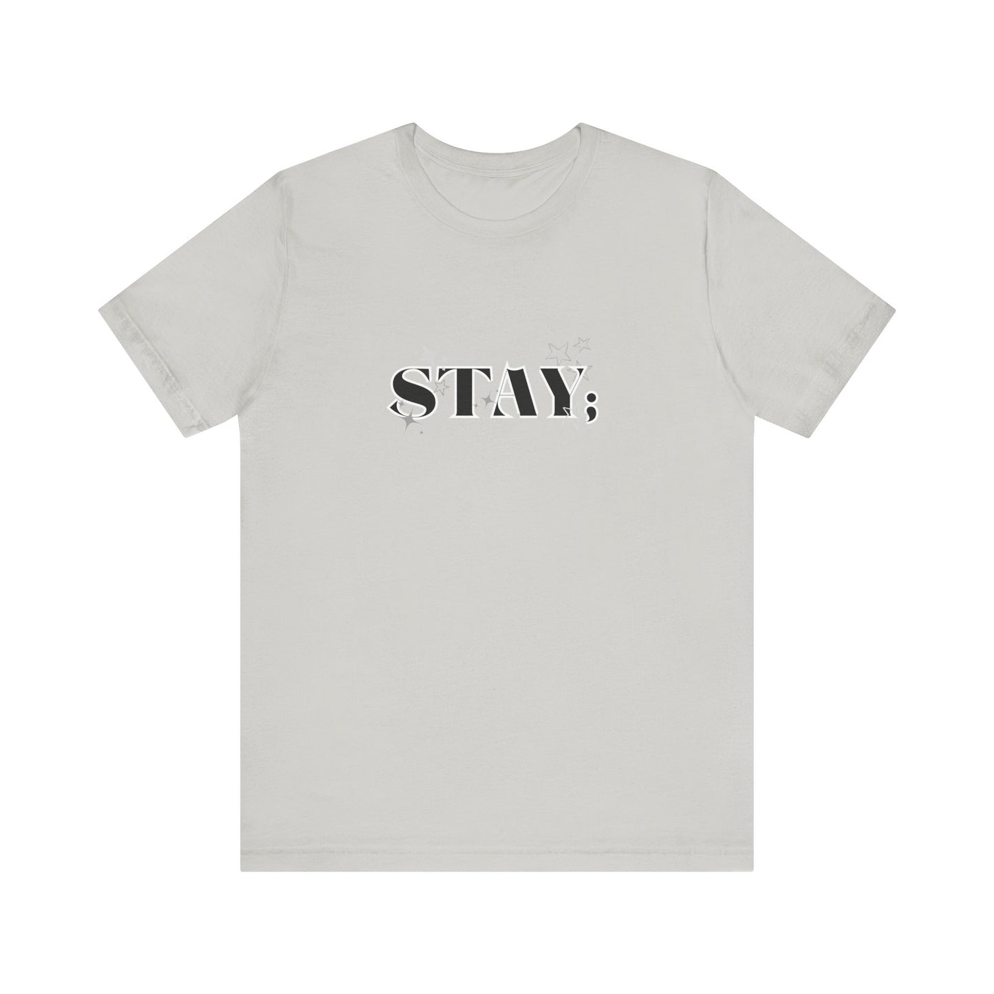 Bella+Canvas T-Shirt (SS) Stay; Black|White A