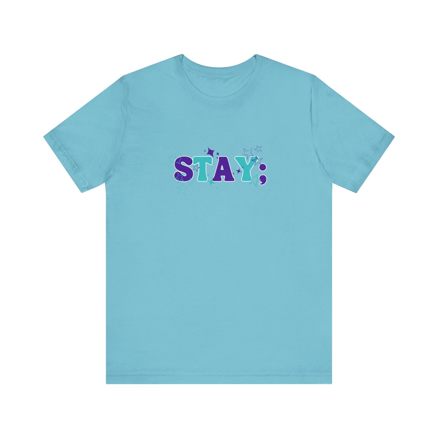 Bella+Canvas T-Shirt (SS) Stay; Teal|Purple