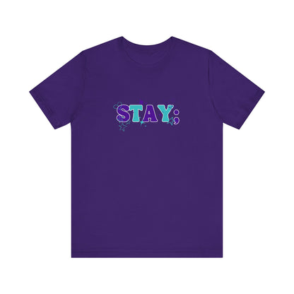 Bella+Canvas T-Shirt (SS) Stay; Teal|Purple