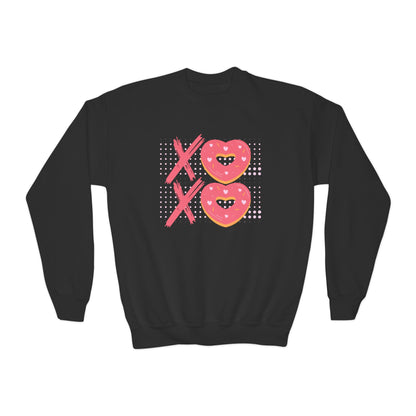 Gildan Youth Sweatshirt XOXO Donuts