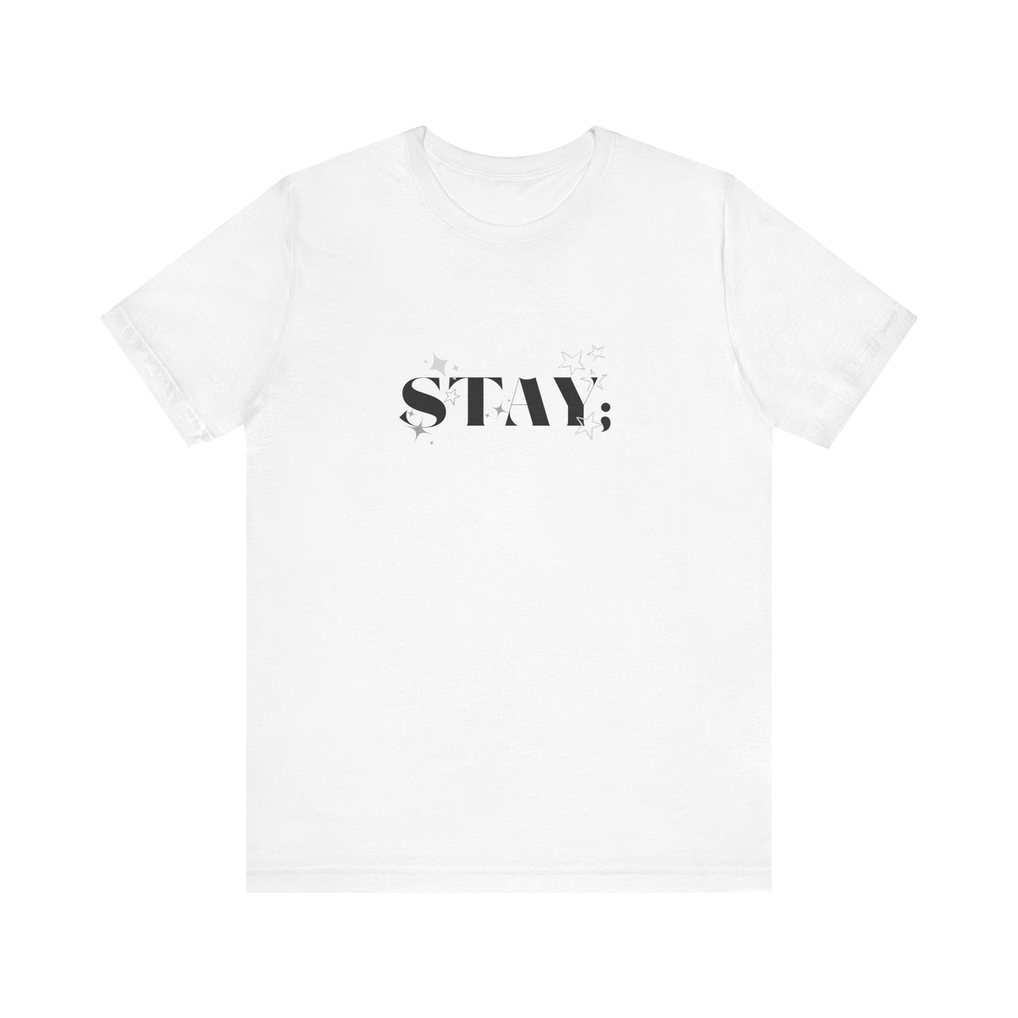 Bella+Canvas T-Shirt (SS) Stay; Black|White A