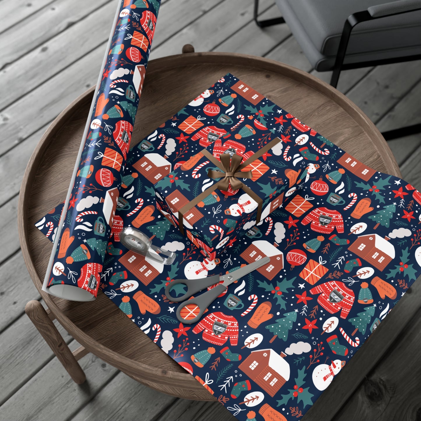 Holiday Gift Wrap  (Holiday Sweater Pattern)