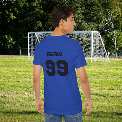 CUSTOM: Bella+Canvas T-Shirt (SS) Soccer Sideline Social Club [Player Name | Number]