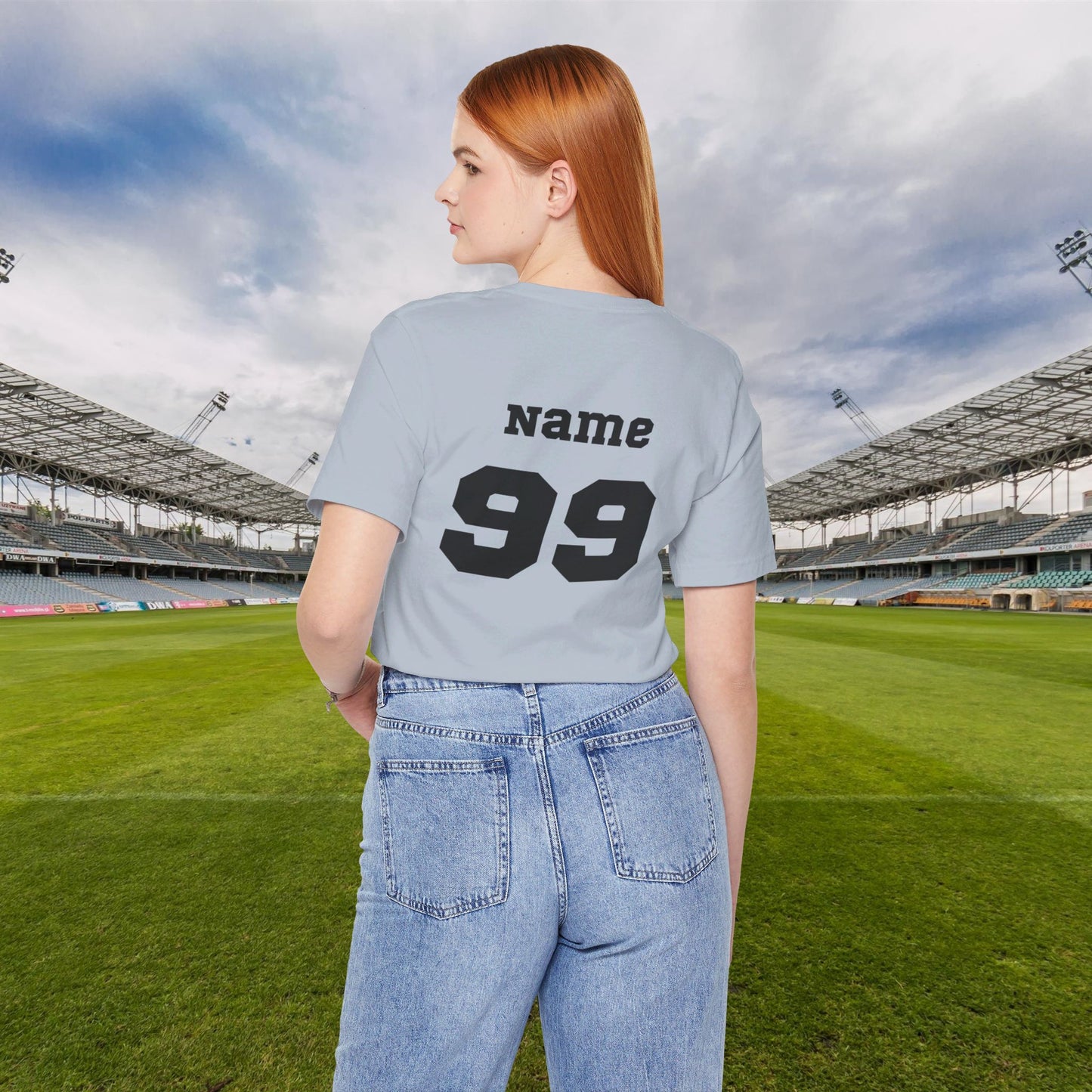 CUSTOM: Bella+Canvas T-Shirt (SS) Soccer Mom | Finance [Player Name | Number]