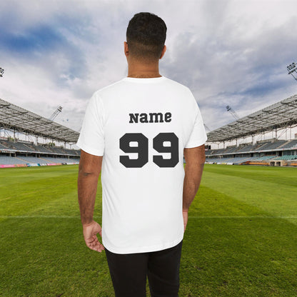 CUSTOM: Bella+Canvas T-Shirt (SS) Soccer Dad | Finance [Player Name | Number]