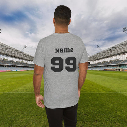 CUSTOM: Bella+Canvas T-Shirt (SS) Soccer Dad | Finance [Player Name | Number]