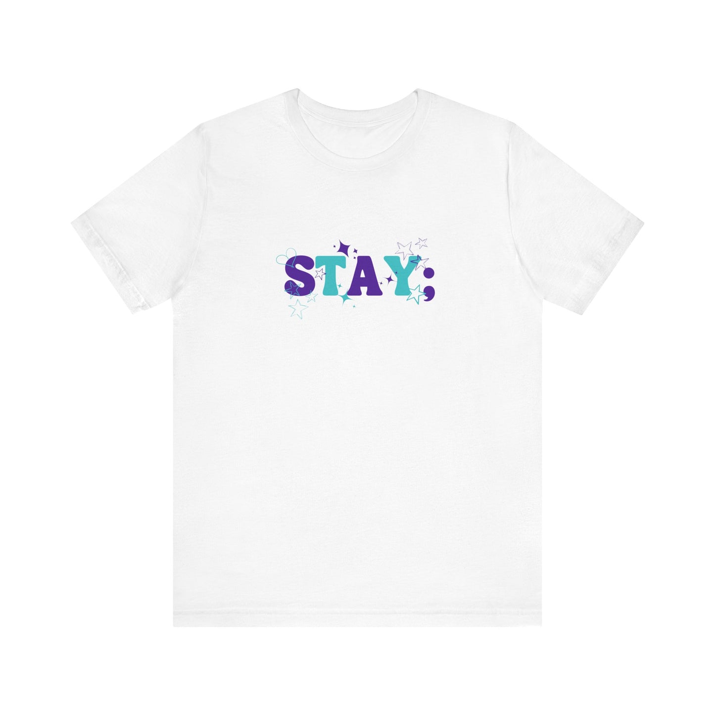 Bella+Canvas T-Shirt (SS) Stay; Teal|Purple