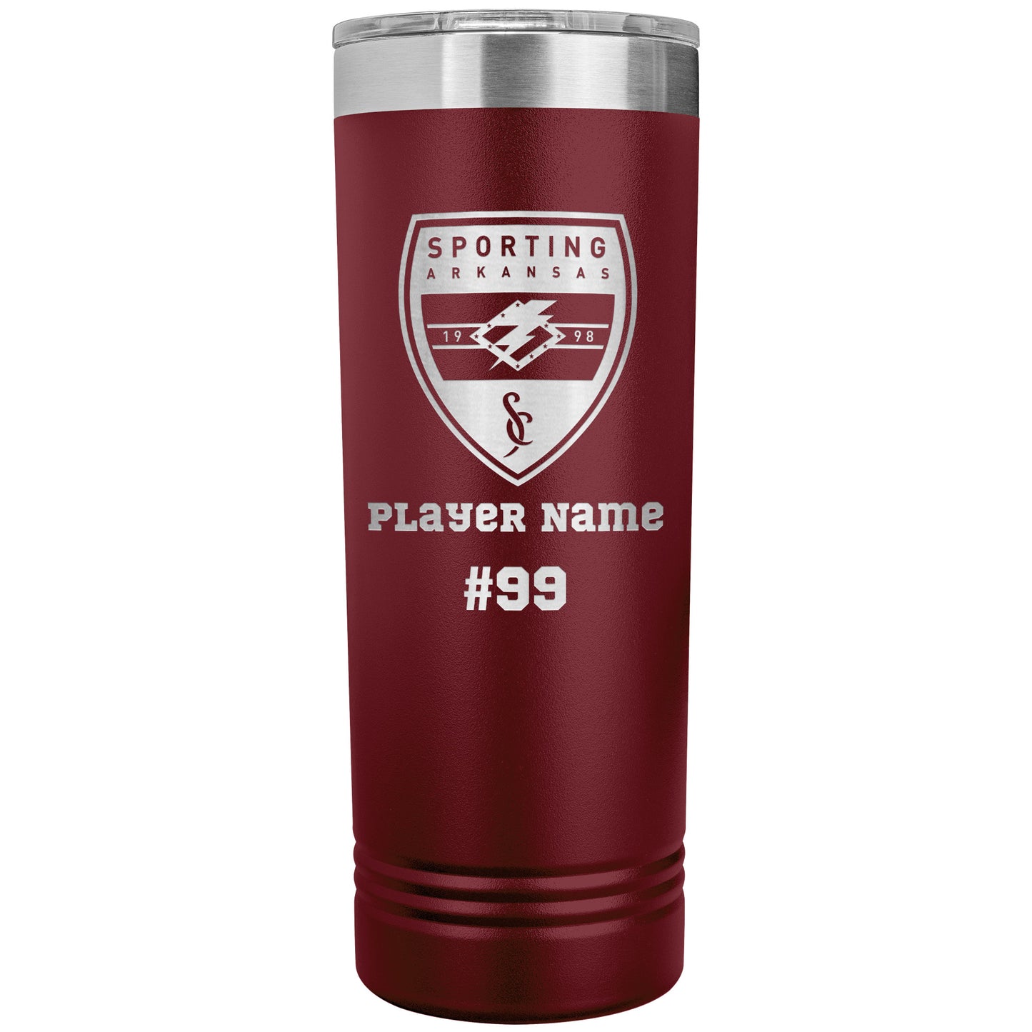 CUSTOM: Polar Camel SS Insulated Skinny Tumbler   [Player Name | Number] (22oz)
