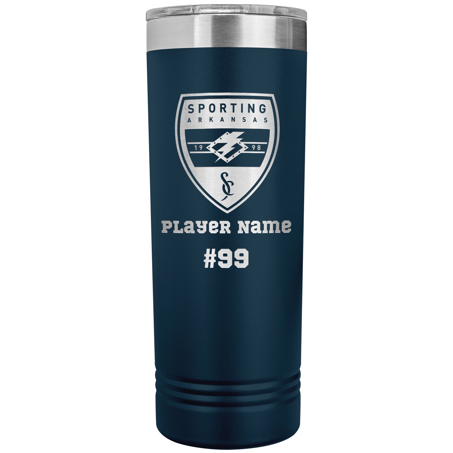 CUSTOM: Polar Camel SS Insulated Skinny Tumbler   [Player Name | Number] (22oz)