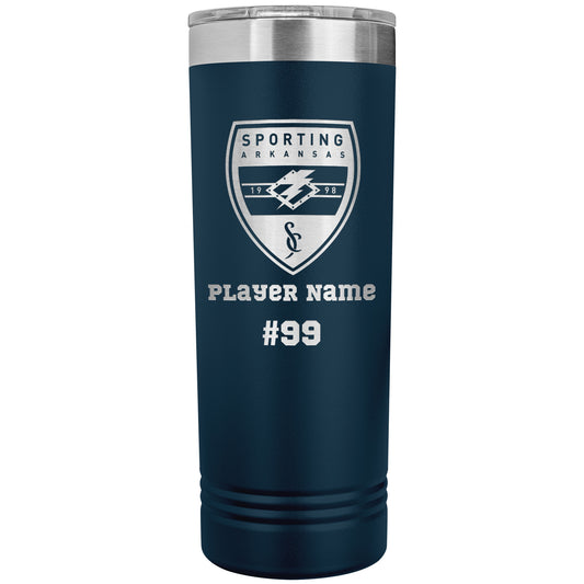 CUSTOM: Polar Camel SS Insulated Skinny Tumbler   [Player Name | Number] (22oz)