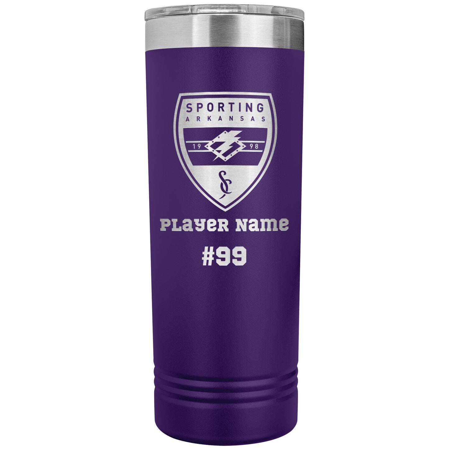 CUSTOM: Polar Camel SS Insulated Skinny Tumbler   [Player Name | Number] (22oz)