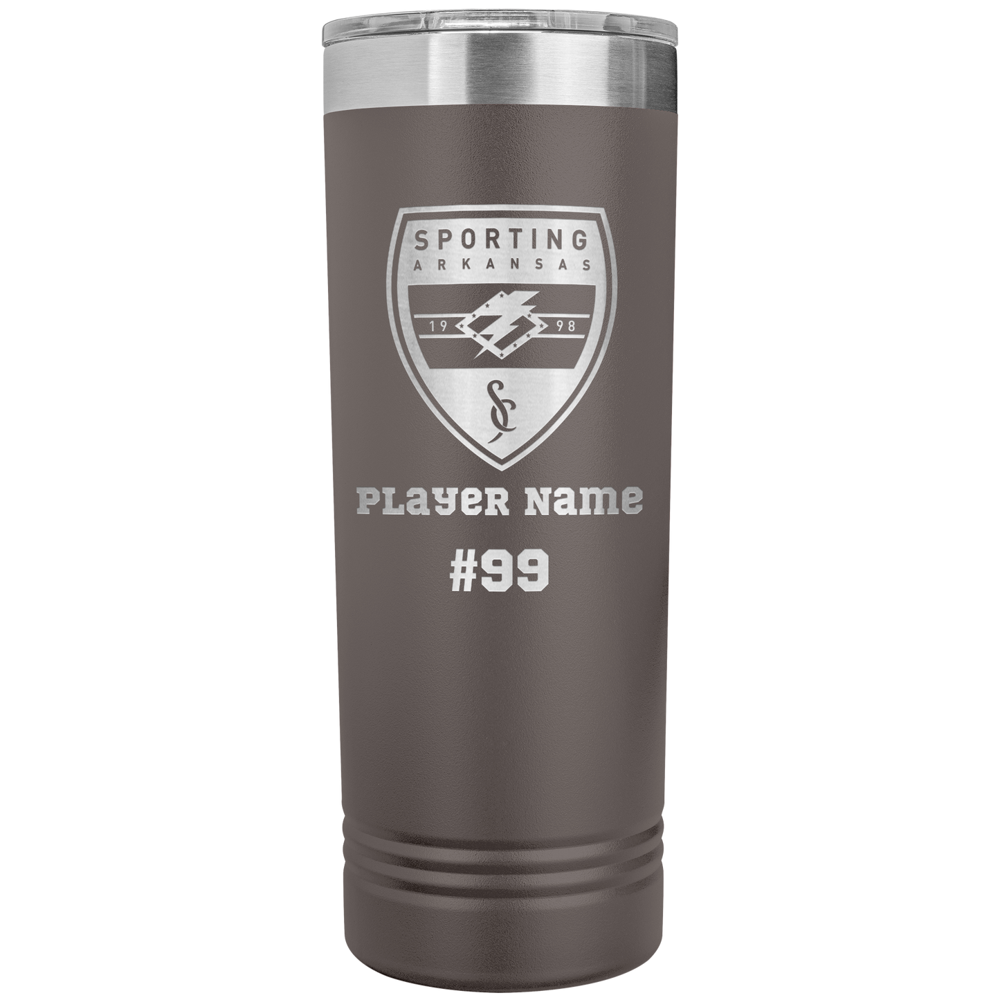 CUSTOM: Polar Camel SS Insulated Skinny Tumbler   [Player Name | Number] (22oz)