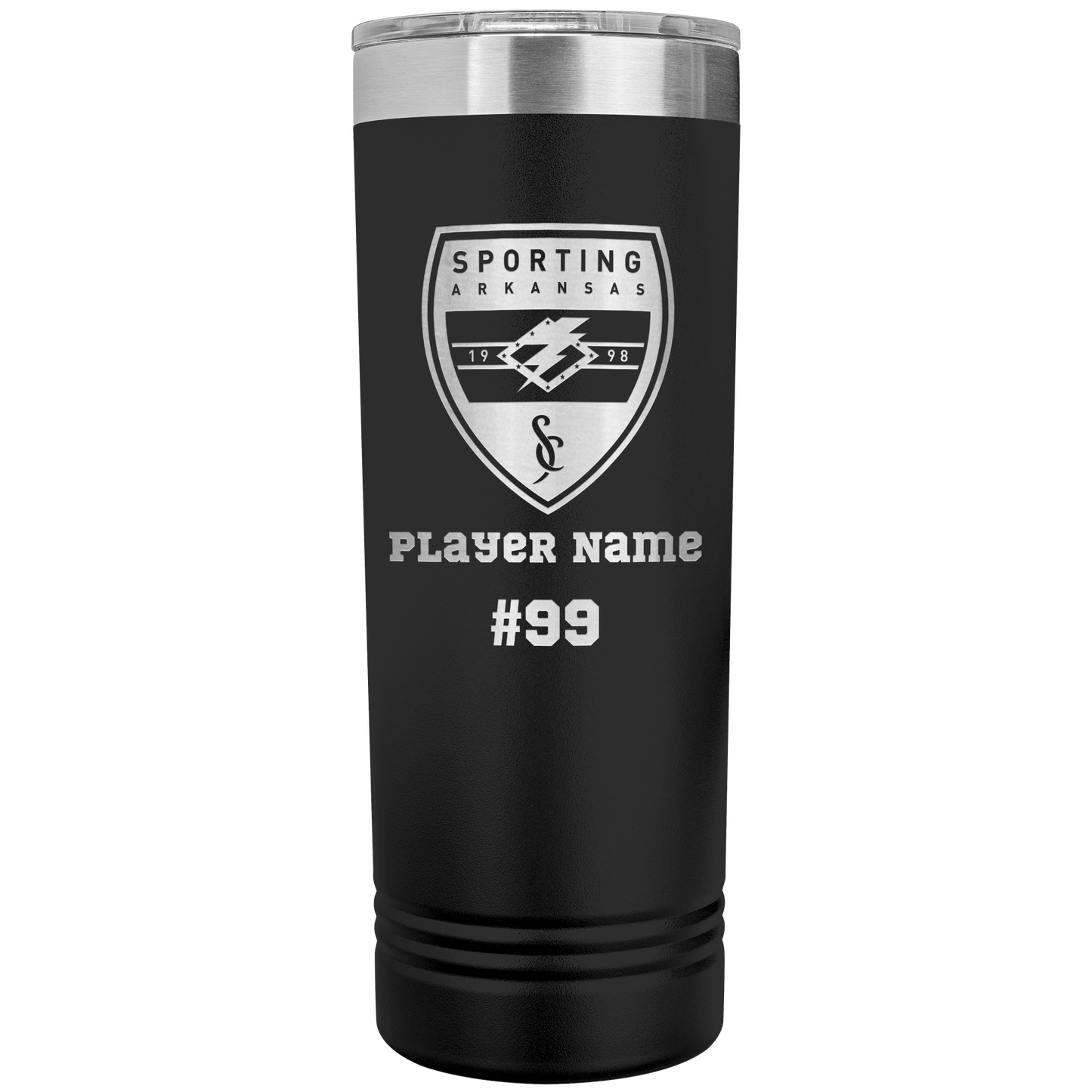 CUSTOM: Polar Camel SS Insulated Skinny Tumbler   [Player Name | Number] (22oz)