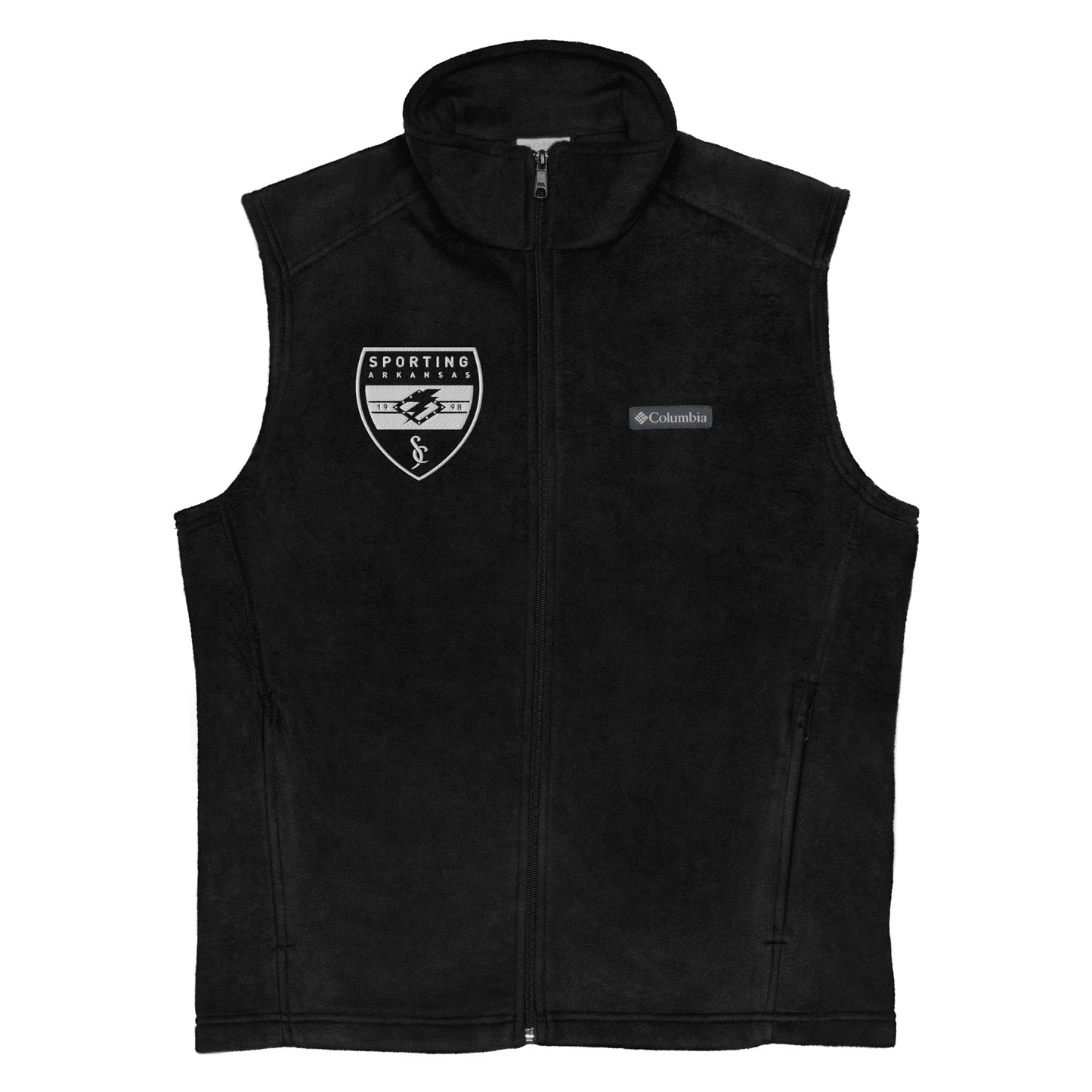 Embroidered Columbia Men's Fleece Zip Up Vest