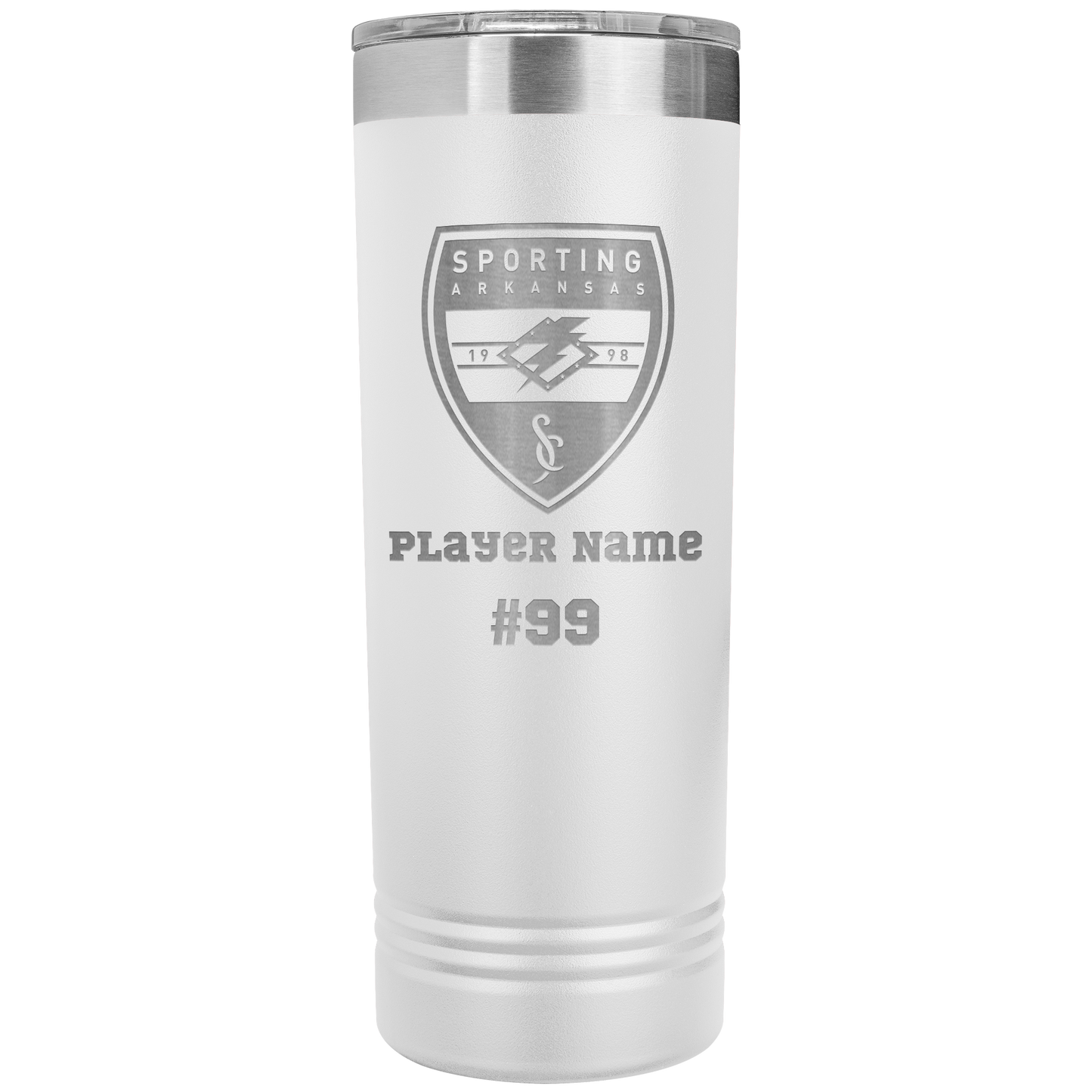 CUSTOM: Polar Camel SS Insulated Skinny Tumbler   [Player Name | Number] (22oz)