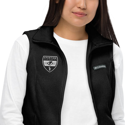 Embroidered Columbia Women's Fleece Zip Up Vest